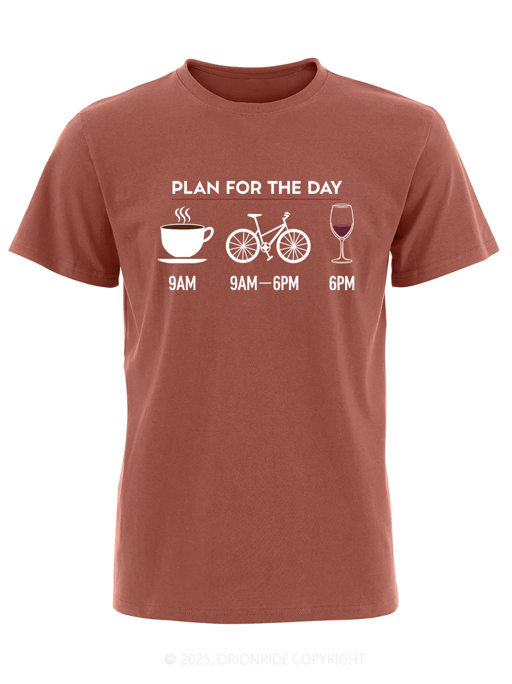 Orionride Plan For The Day Short Sleeves Bike T-Shirt sold by Orionride product image thumbnail 3