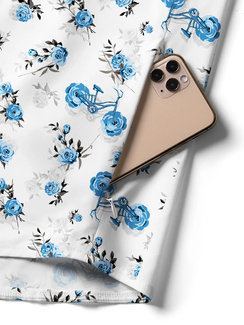 Orionride Romantic Rose Zipper Pockets Ultra Lightweight Short Sleeves Women's Gravel Shirt sold by Orionride product image thumbnail 4