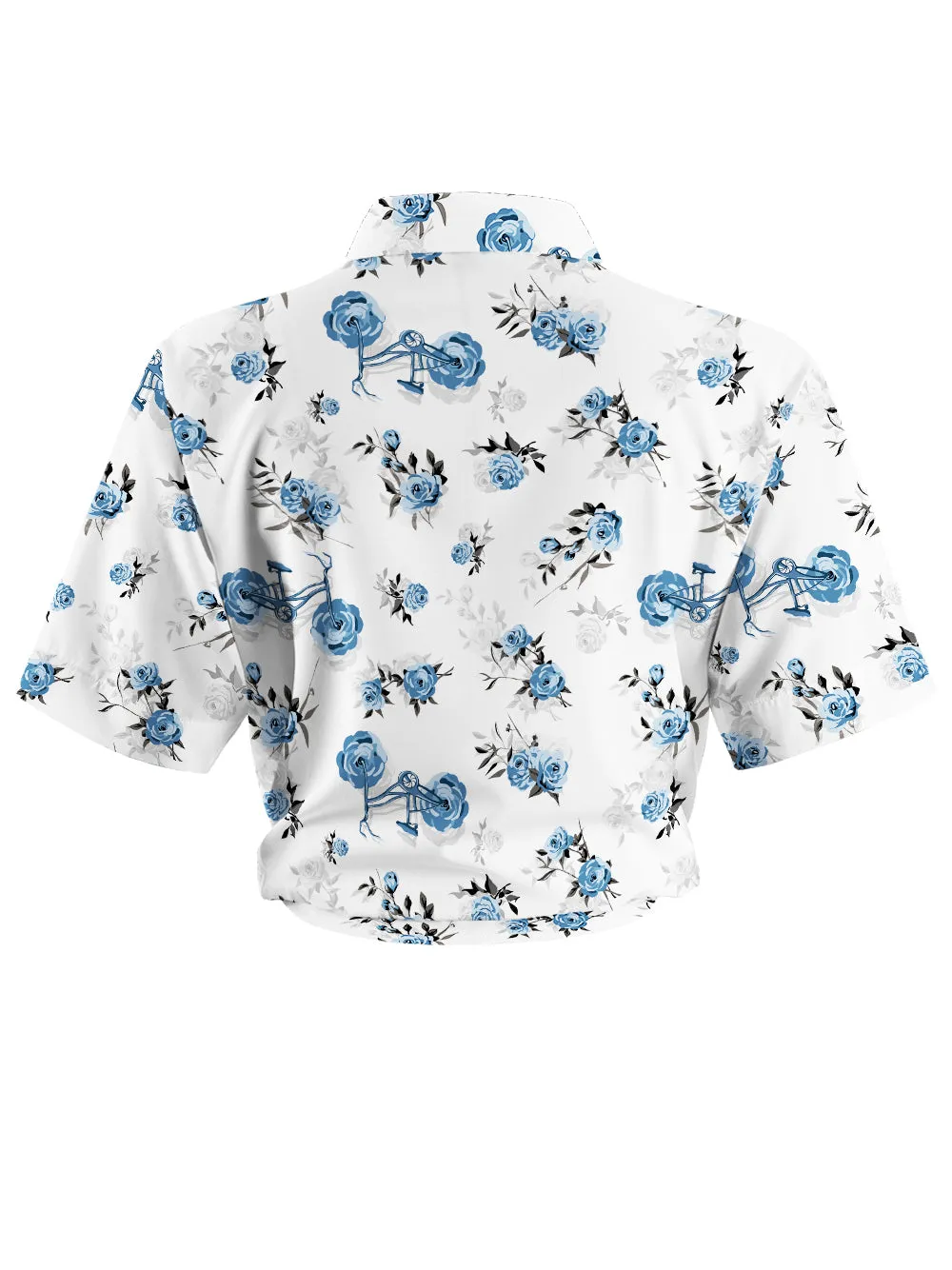 Orionride Romantic Rose Zipper Pockets Ultra Lightweight Short Sleeves Women's Gravel Shirt sold by Orionride product image thumbnail 2