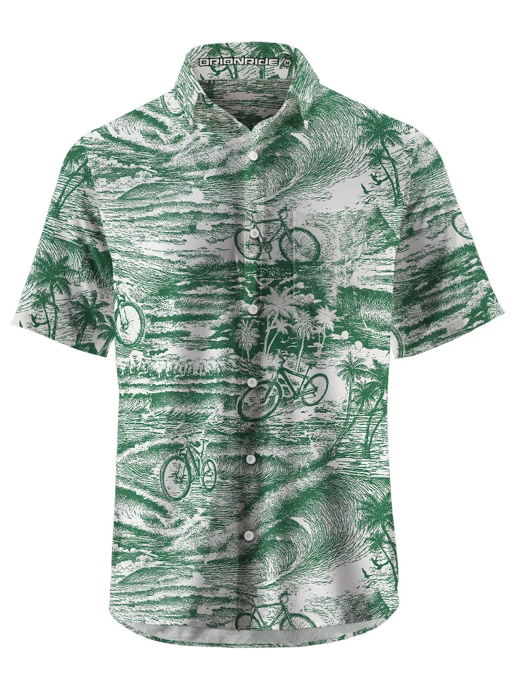 Orionride Crazy Waves Zipper Pockets Ultra Lightweight Short Sleeves Gravel Shirt sold by Orionride