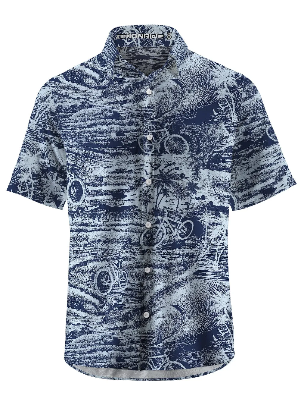 Orionride Crazy Waves Zipper Pockets Ultra Lightweight Short Sleeves Gravel Shirt sold by Orionride product image thumbnail 3