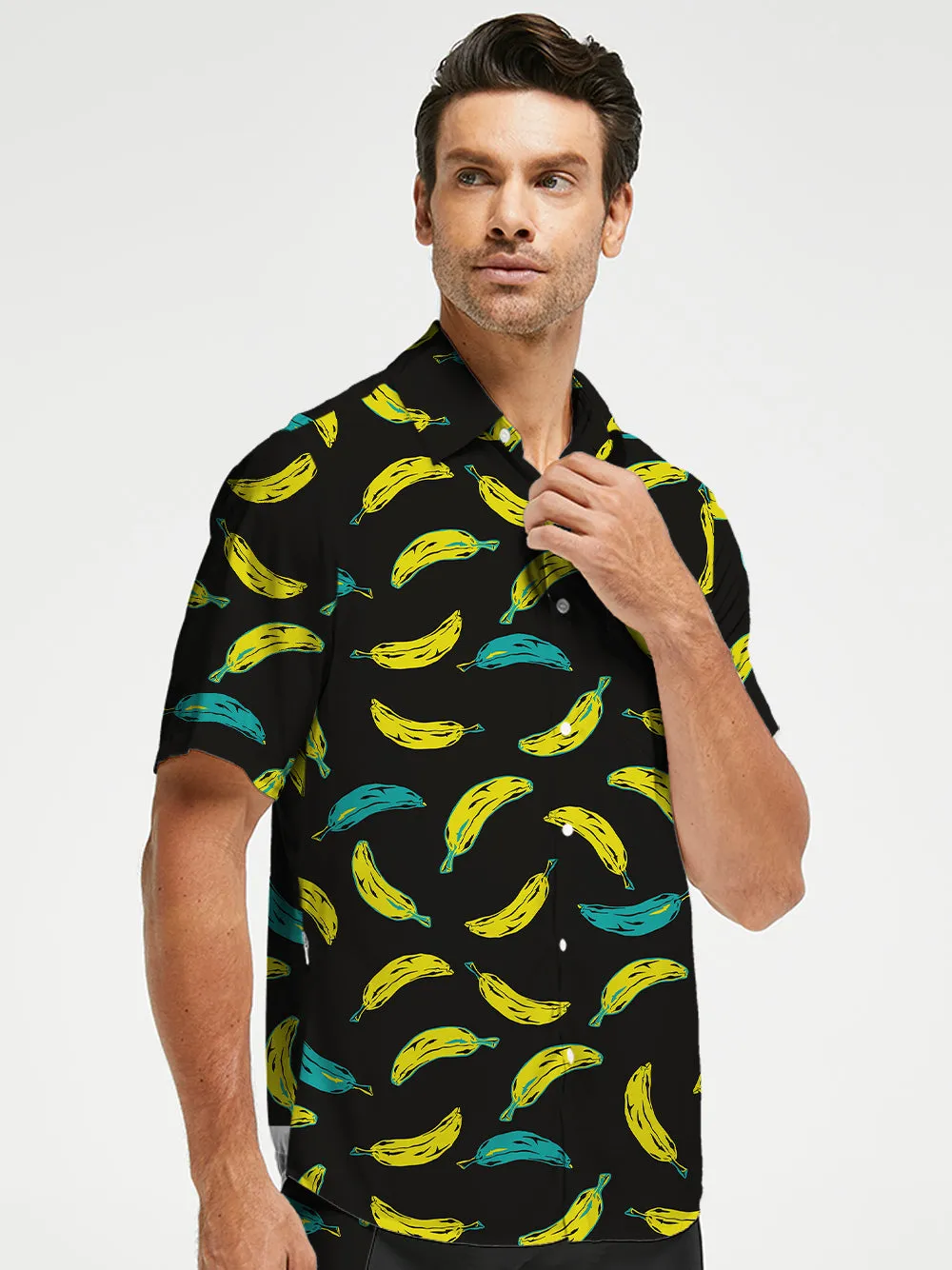 Orionride Colored Bananas Zipper Pockets Ultra Lightweight Short Sleeves Gravel Shirt sold by Orionride product image thumbnail 2