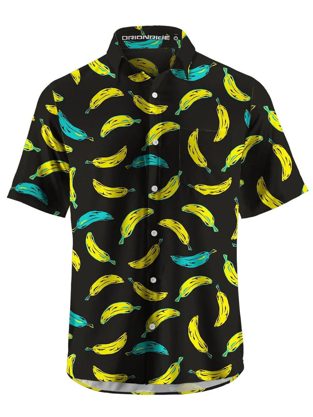 Orionride Colored Bananas Zipper Pockets Ultra Lightweight Short Sleeves Gravel Shirt sold by Orionride