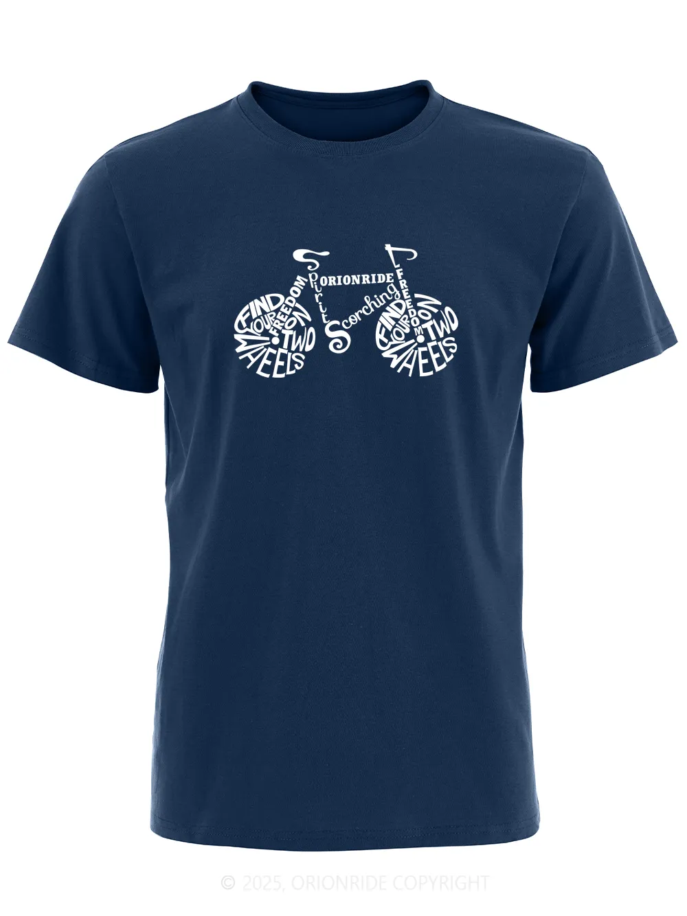 Orionride Alphabet Bicycle Short Sleeves Bike T-Shirt sold by Orionride product image thumbnail 2