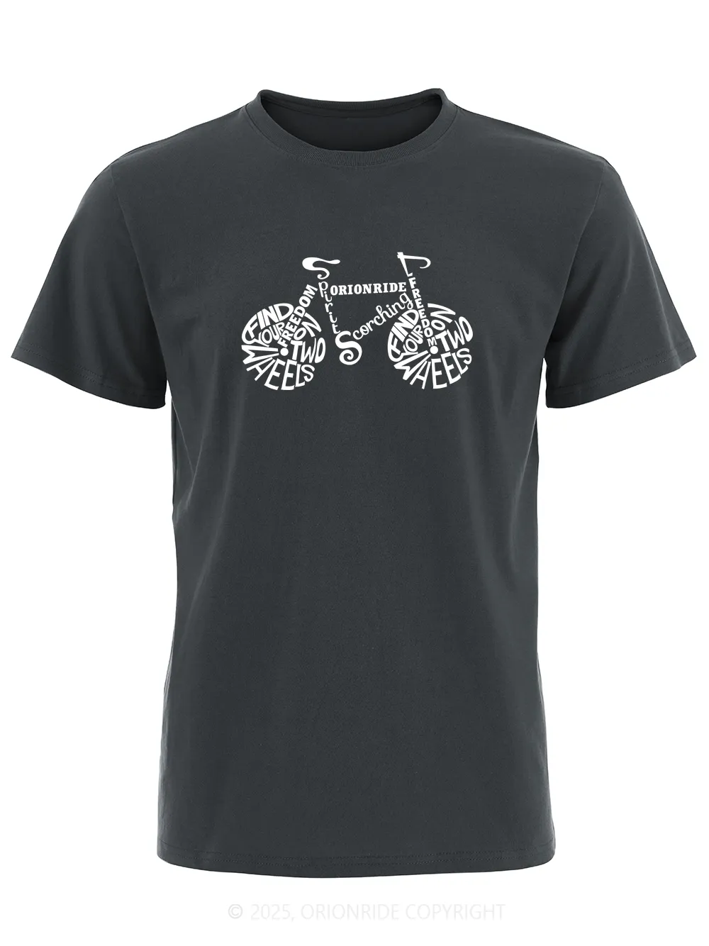 Orionride Alphabet Bicycle Short Sleeves Bike T-Shirt sold by Orionride product image thumbnail 4