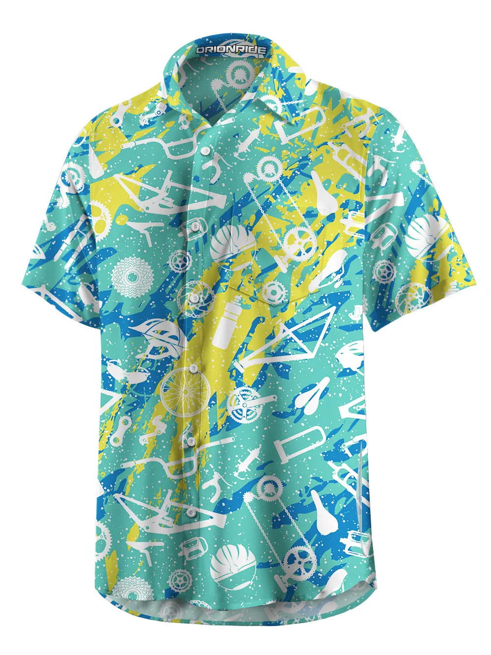 Orionride Graffiti Parts Zipper Pockets Ultra Lightweight Short Sleeves Gravel Shirt sold by Orionride product image thumbnail 3