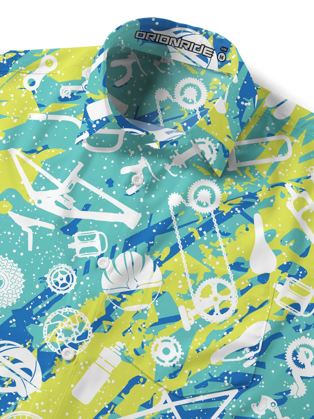 Orionride Graffiti Parts Zipper Pockets Ultra Lightweight Short Sleeves Gravel Shirt sold by Orionride product image thumbnail 5