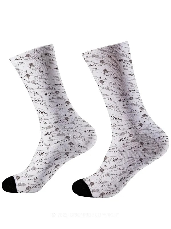 Orionride Natural Scenery Cycling Socks sold by Orionride