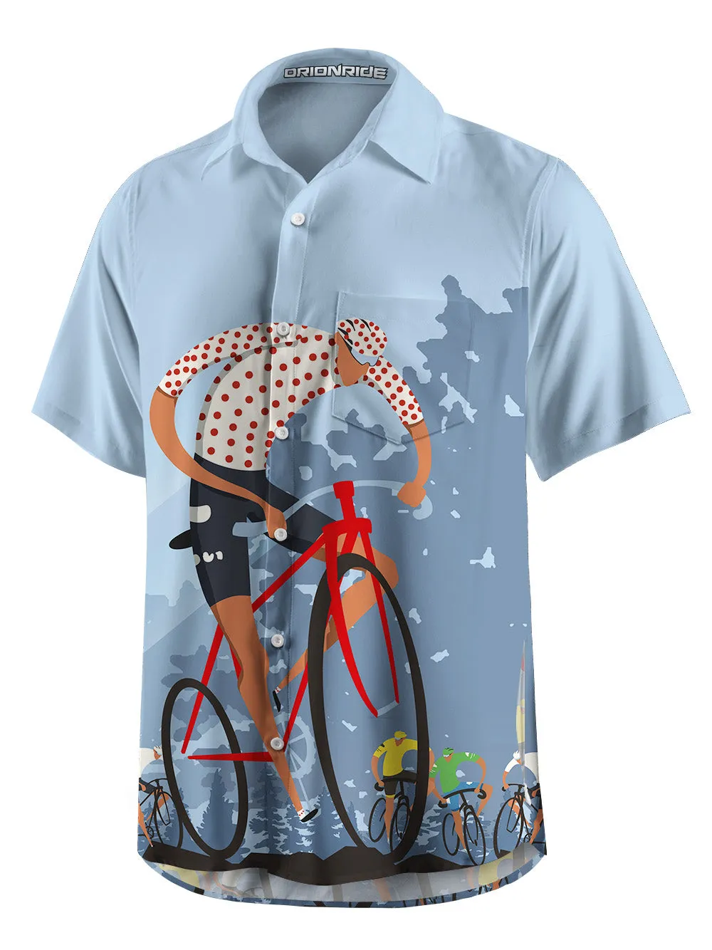 Orionride Passionate Team Zipper Pockets Ultra Lightweight Short Sleeves Gravel Shirt sold by Orionride product image thumbnail 4