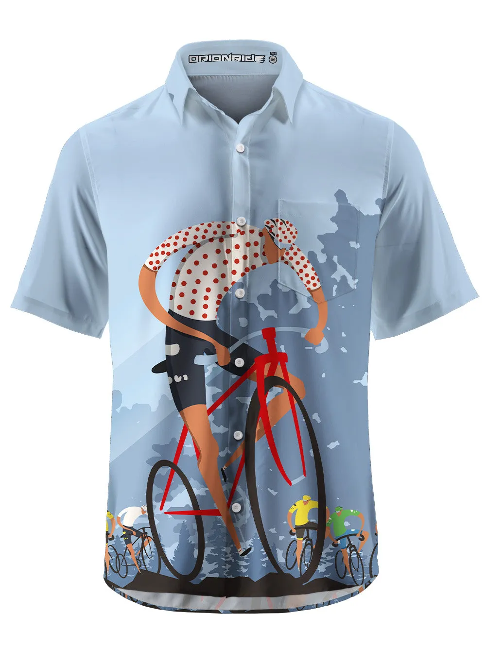 Orionride Passionate Team Zipper Pockets Ultra Lightweight Short Sleeves Gravel Shirt sold by Orionride