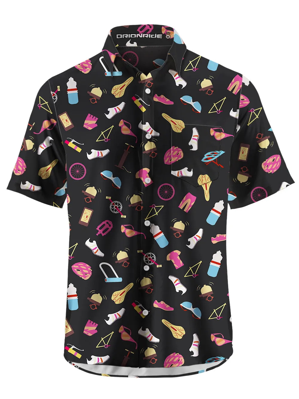 Orionride Gorgeous Parts Zipper Pockets Ultra Lightweight Short Sleeves Gravel Shirt sold by Orionride