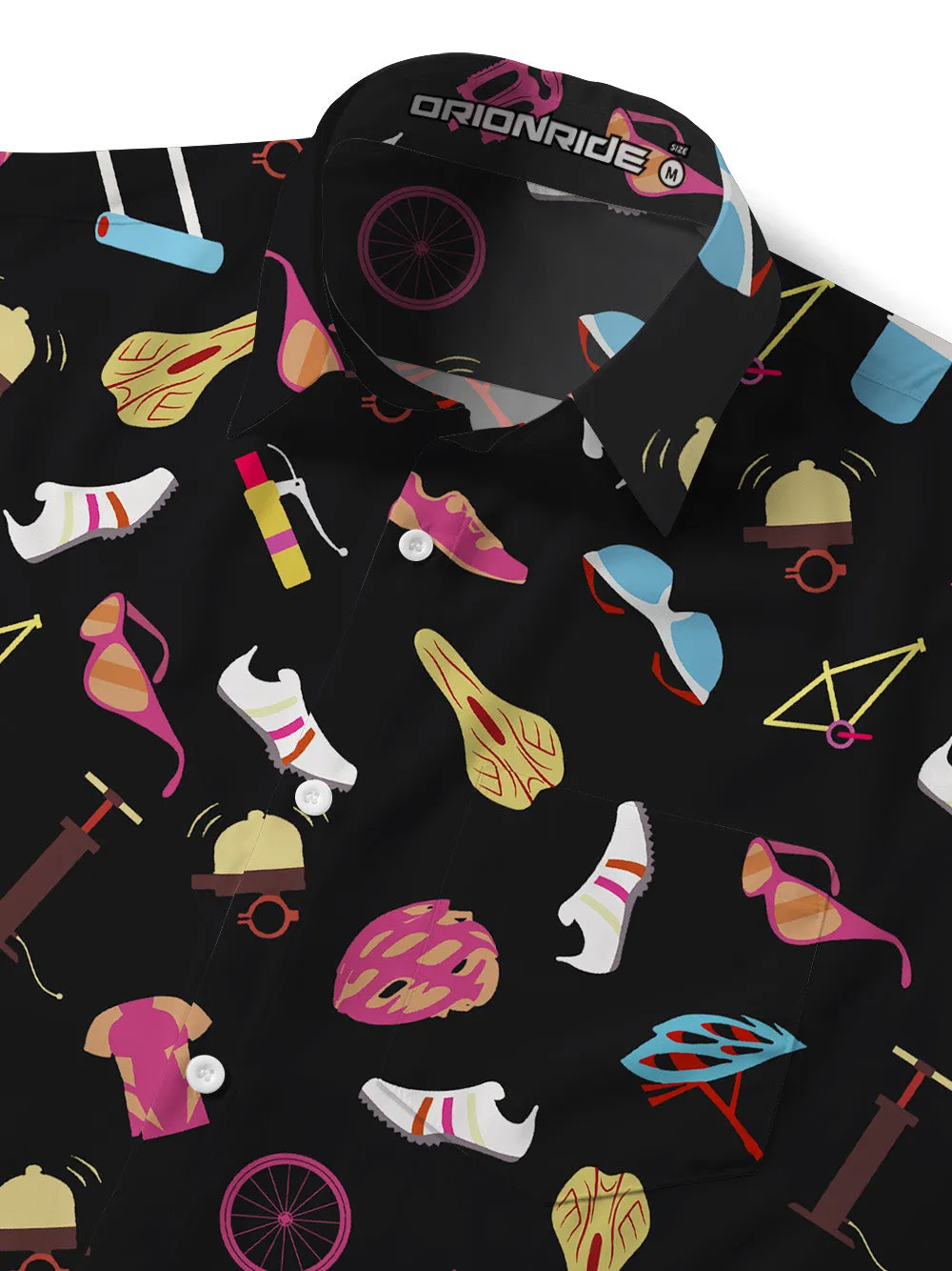 Orionride Gorgeous Parts Zipper Pockets Ultra Lightweight Short Sleeves Gravel Shirt sold by Orionride product image thumbnail 5