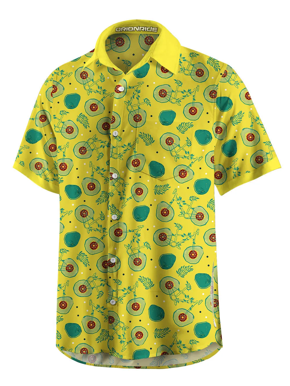 Orionride Juicy Avocado Zipper Pockets Ultra Lightweight Short Sleeves Gravel Shirt sold by Orionride product image thumbnail 3