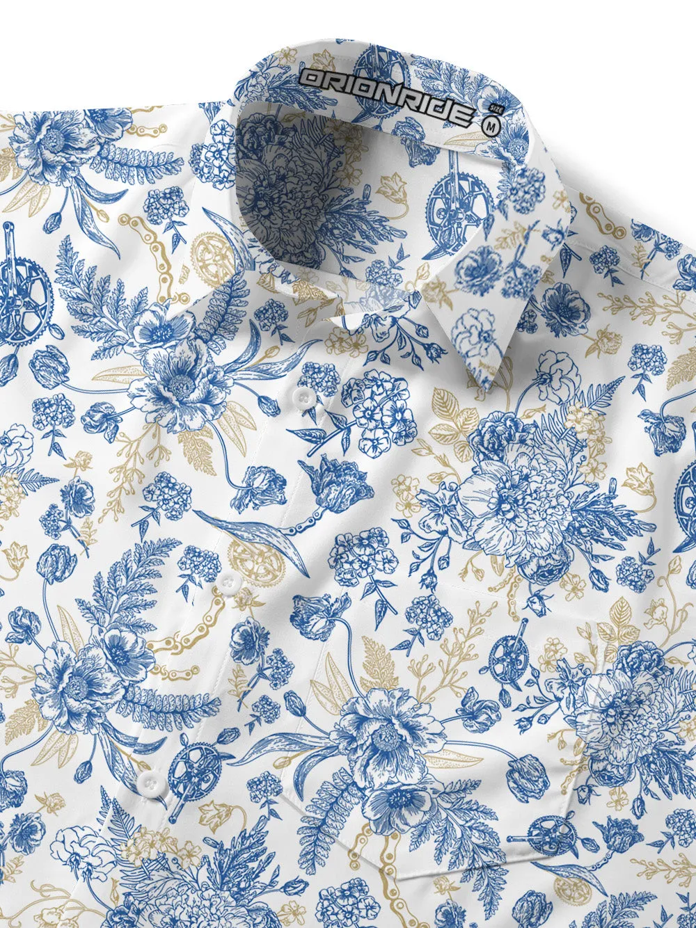 Orionride Blooming Garden Zipper Pockets Ultra Lightweight Short Sleeves Gravel Shirt sold by Orionride product image thumbnail 5