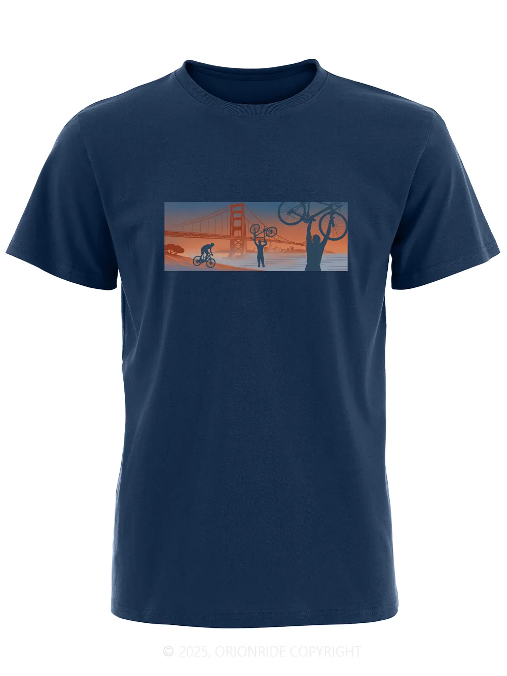 Orionride Golden Gate Bridge Short Sleeves Bike T-Shirt sold by Orionride
