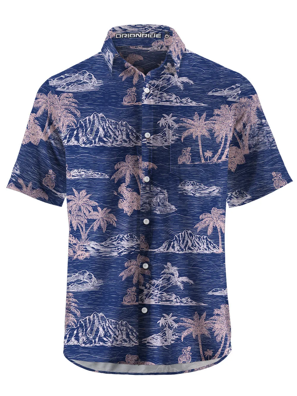 Orionride Secluded Island Zipper Pockets Ultra Lightweight Short Sleeves Gravel Shirt sold by Orionride