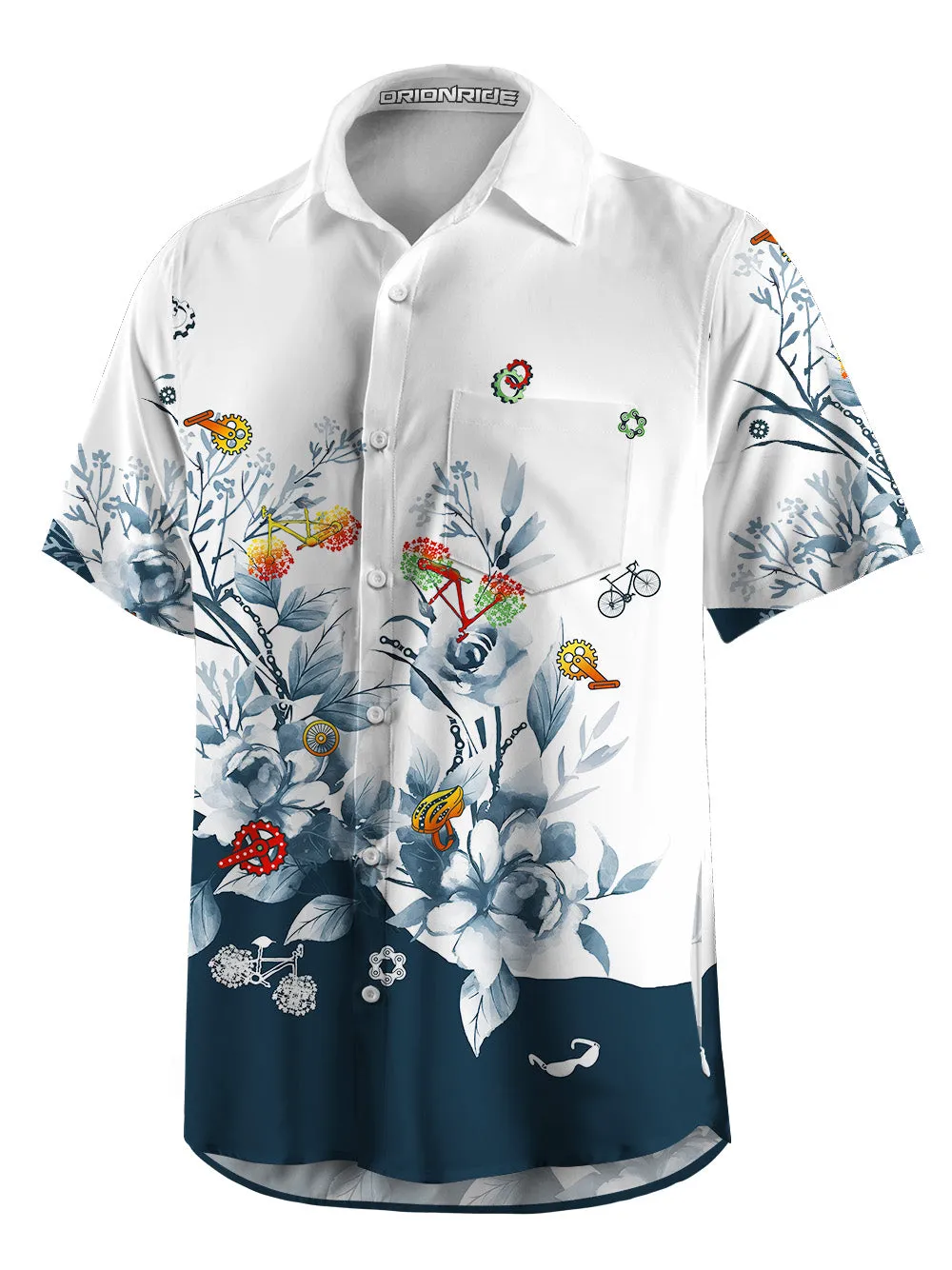 Orionride Ink Painting Zipper Pockets Ultra Lightweight Short Sleeves Gravel Shirt sold by Orionride product image thumbnail 3