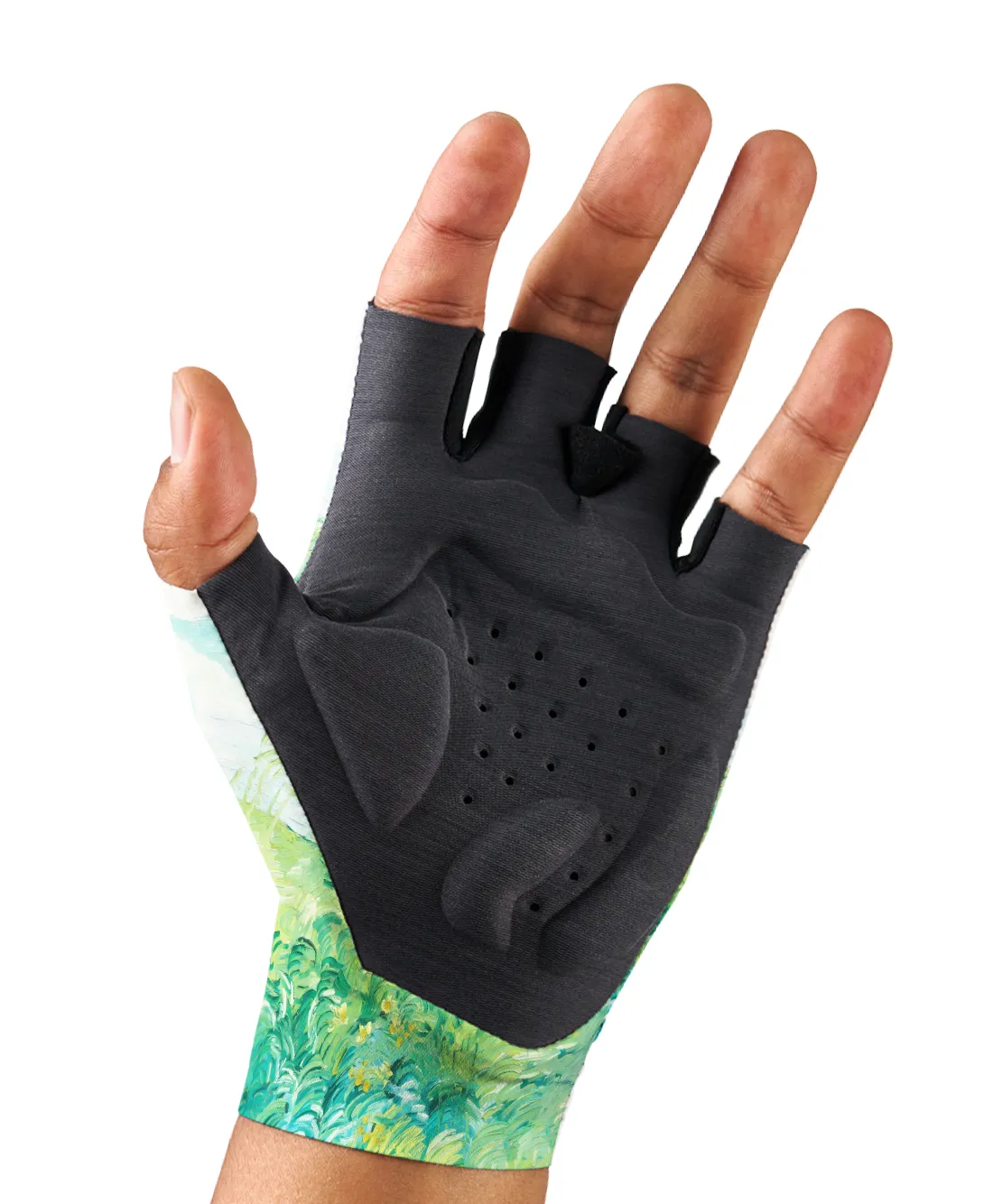 Orionride Oil Painting Black Cat Cycling Gloves sold by Orionride product image thumbnail 3