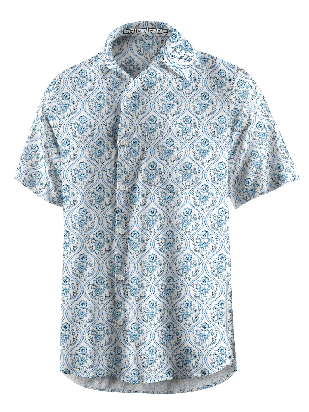 Orionride Flowers Entwined Zipper Pockets Ultra Lightweight Short Sleeves Gravel Shirt sold by Orionride product image thumbnail 3