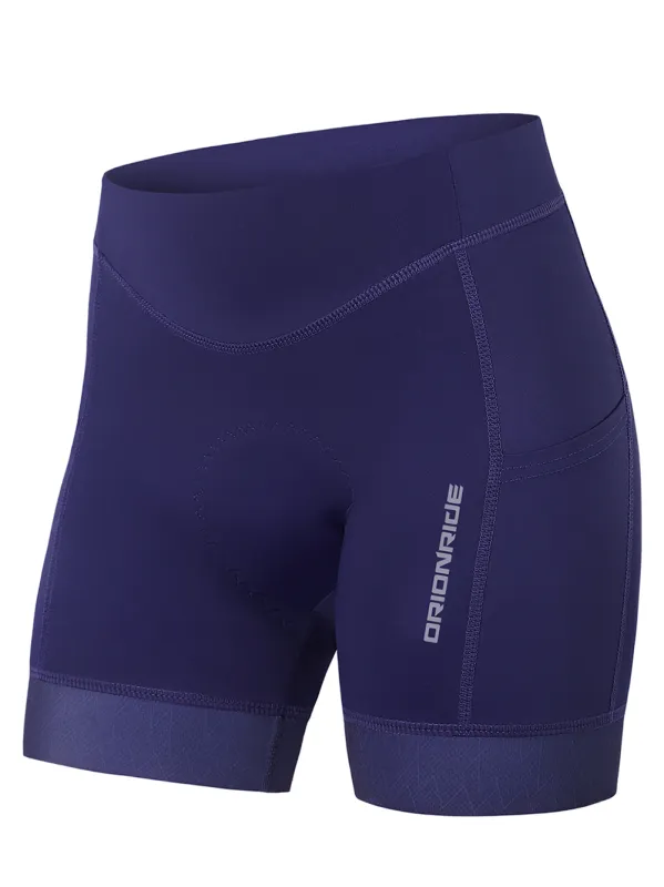 Orionride Women's Padded Cycling Shorts With Pockets Navy sold by Orionride