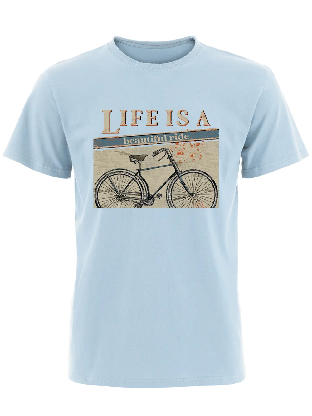 Orionride Beautiful Ride Short Sleeves Bike T-Shirt sold by Orionride product image thumbnail 5