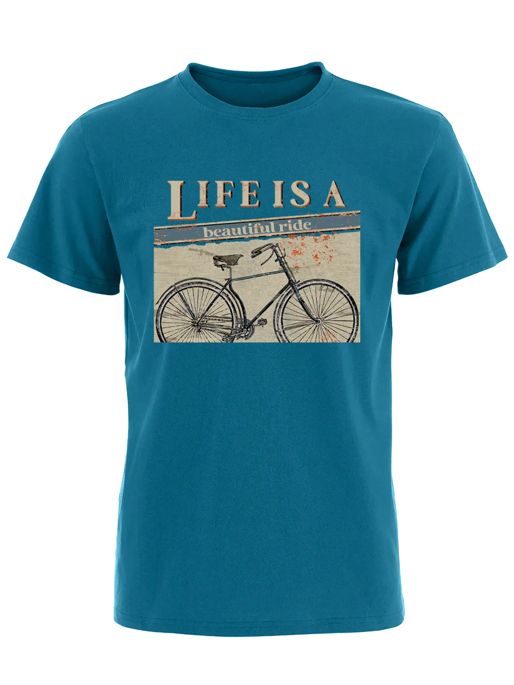 Orionride Beautiful Ride Short Sleeves Bike T-Shirt sold by Orionride product image thumbnail 2