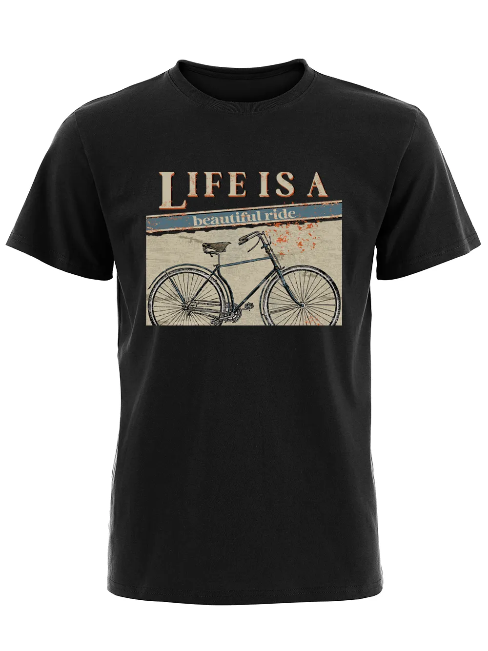 Orionride Beautiful Ride Short Sleeves Bike T-Shirt sold by Orionride product image thumbnail 4