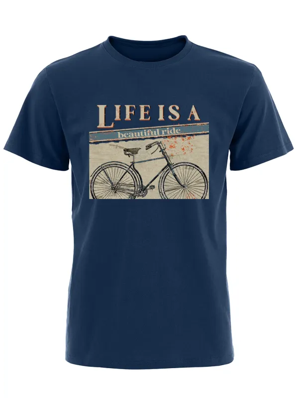 Orionride Beautiful Ride Short Sleeves Bike T-Shirt sold by Orionride