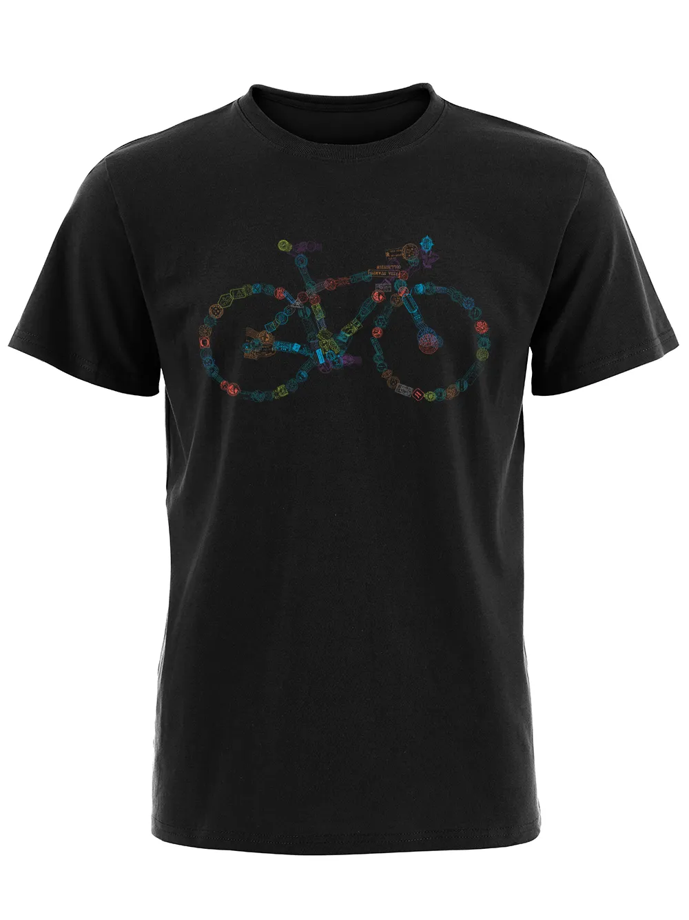 Orionride Stamp Bicycle Short Sleeves Bike T-Shirt sold by Orionride product image thumbnail 4