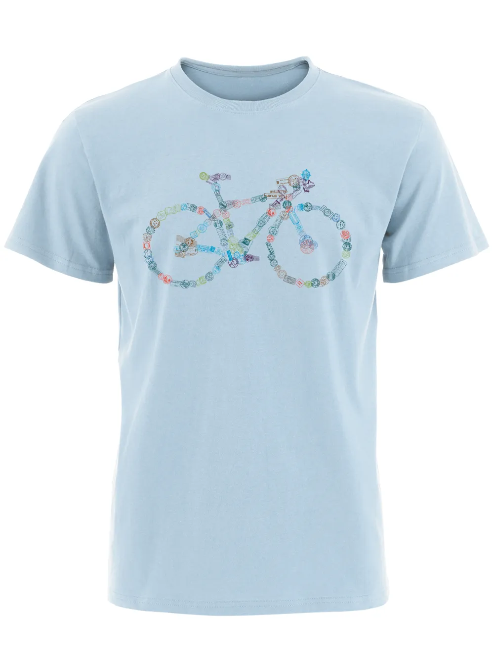 Orionride Stamp Bicycle Short Sleeves Bike T-Shirt sold by Orionride product image thumbnail 2