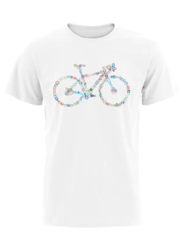Orionride Stamp Bicycle Short Sleeves Bike T-Shirt sold by Orionride
