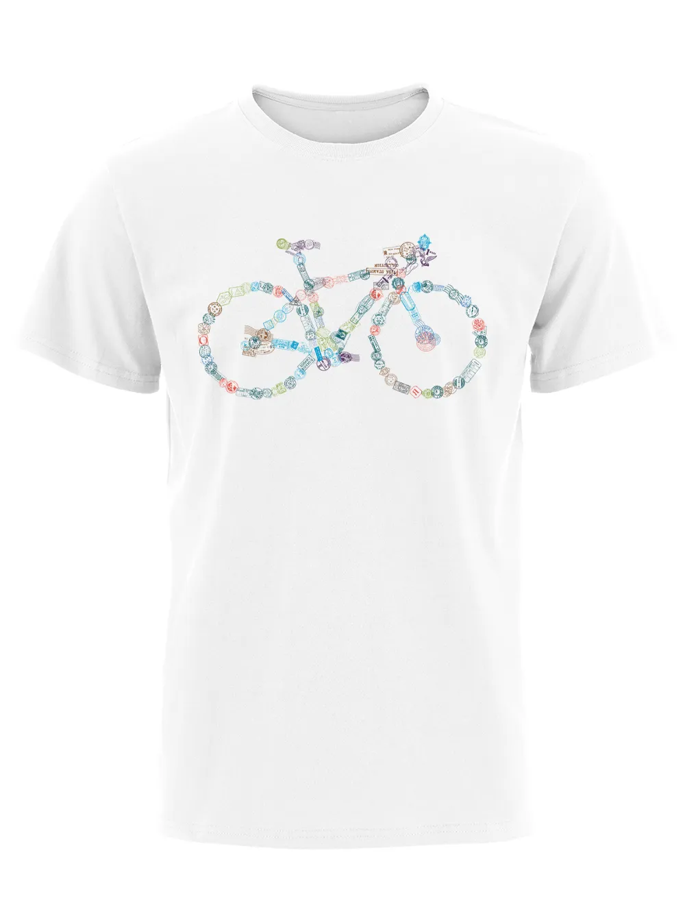 Orionride Stamp Bicycle Short Sleeves Bike T-Shirt sold by Orionride