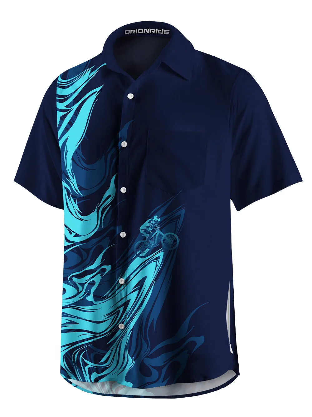 Orionride Water Ripples Zipper Pockets Ultra Lightweight Short Sleeves Gravel Shirt sold by Orionride product image thumbnail 4