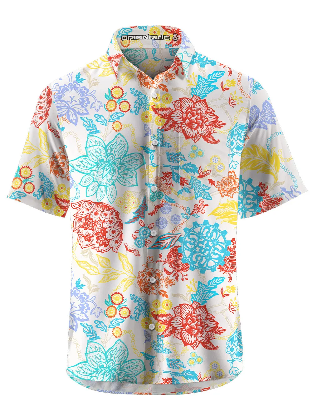 Orionride Tranquil Garden Zipper Pockets Ultra Lightweight Short Sleeves Gravel Shirt sold by Orionride