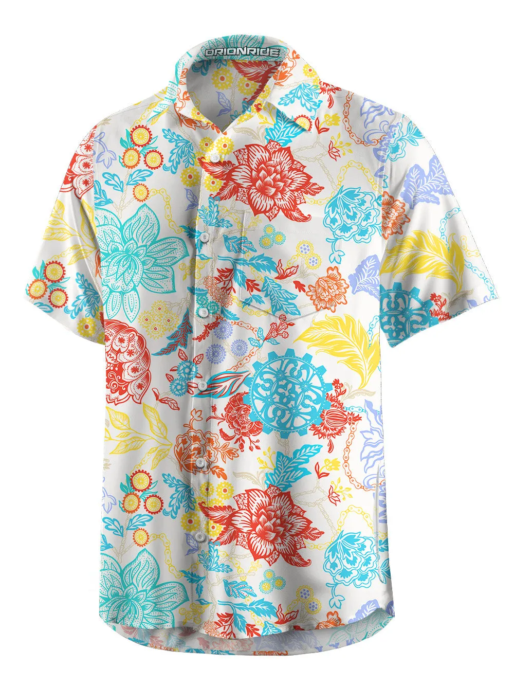 Orionride Tranquil Garden Zipper Pockets Ultra Lightweight Short Sleeves Gravel Shirt sold by Orionride product image thumbnail 4