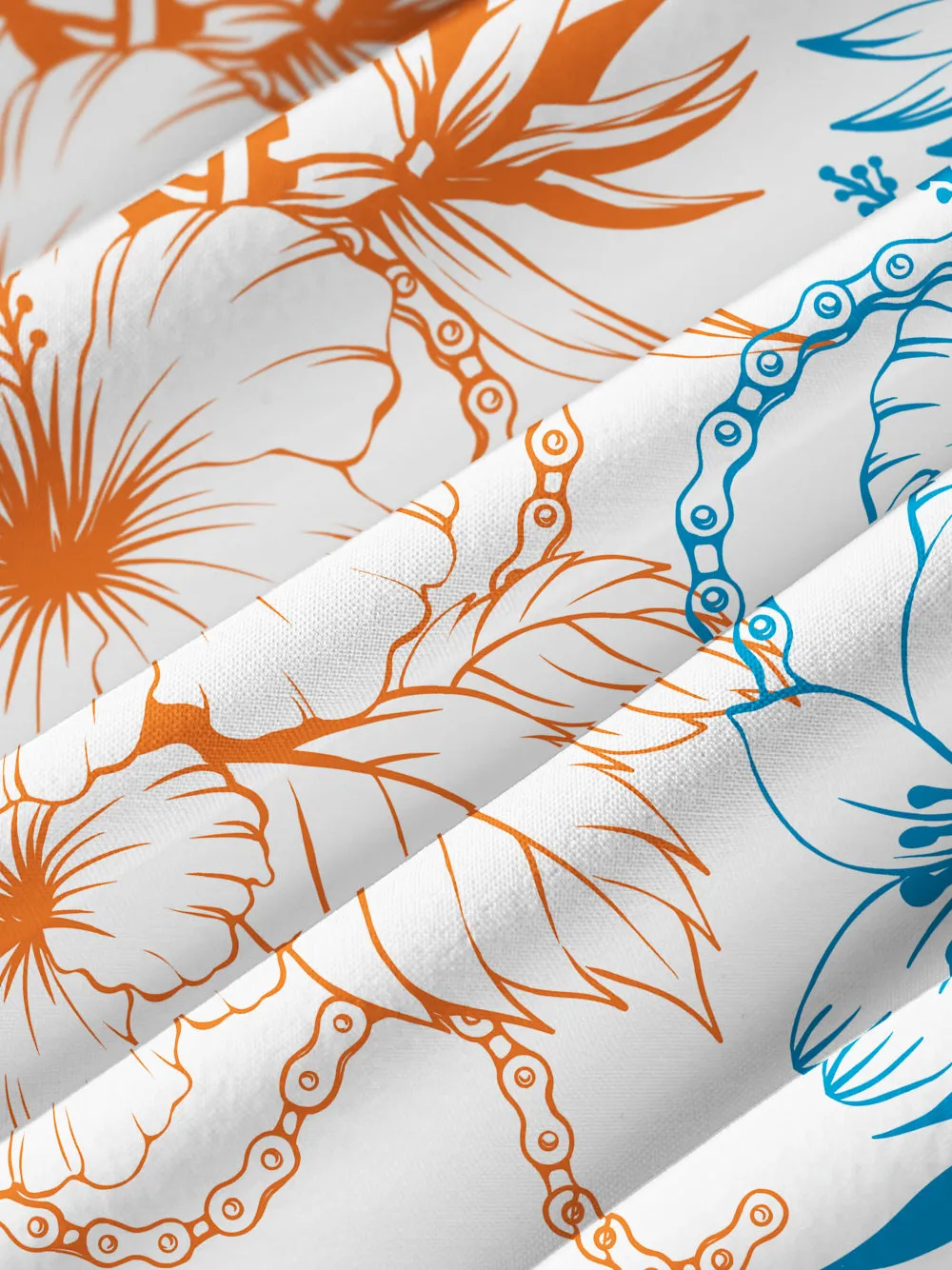 Orionride Bright Hibiscus Flowers Zipper Pockets Ultra Lightweight Short Sleeves Women's Gravel Shirt sold by Orionride product image thumbnail 5