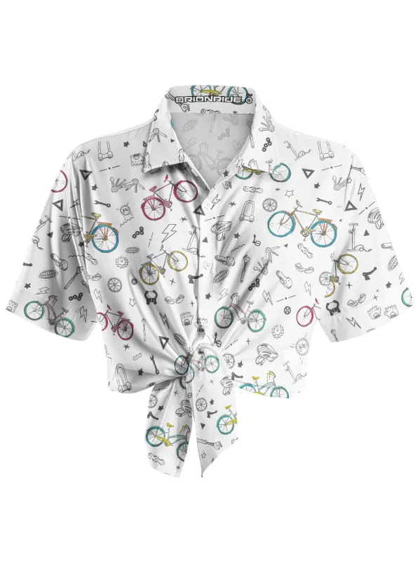 Orionride Parts World Zipper Pockets Ultra Lightweight Short Sleeves Women's Gravel Shirt sold by Orionride