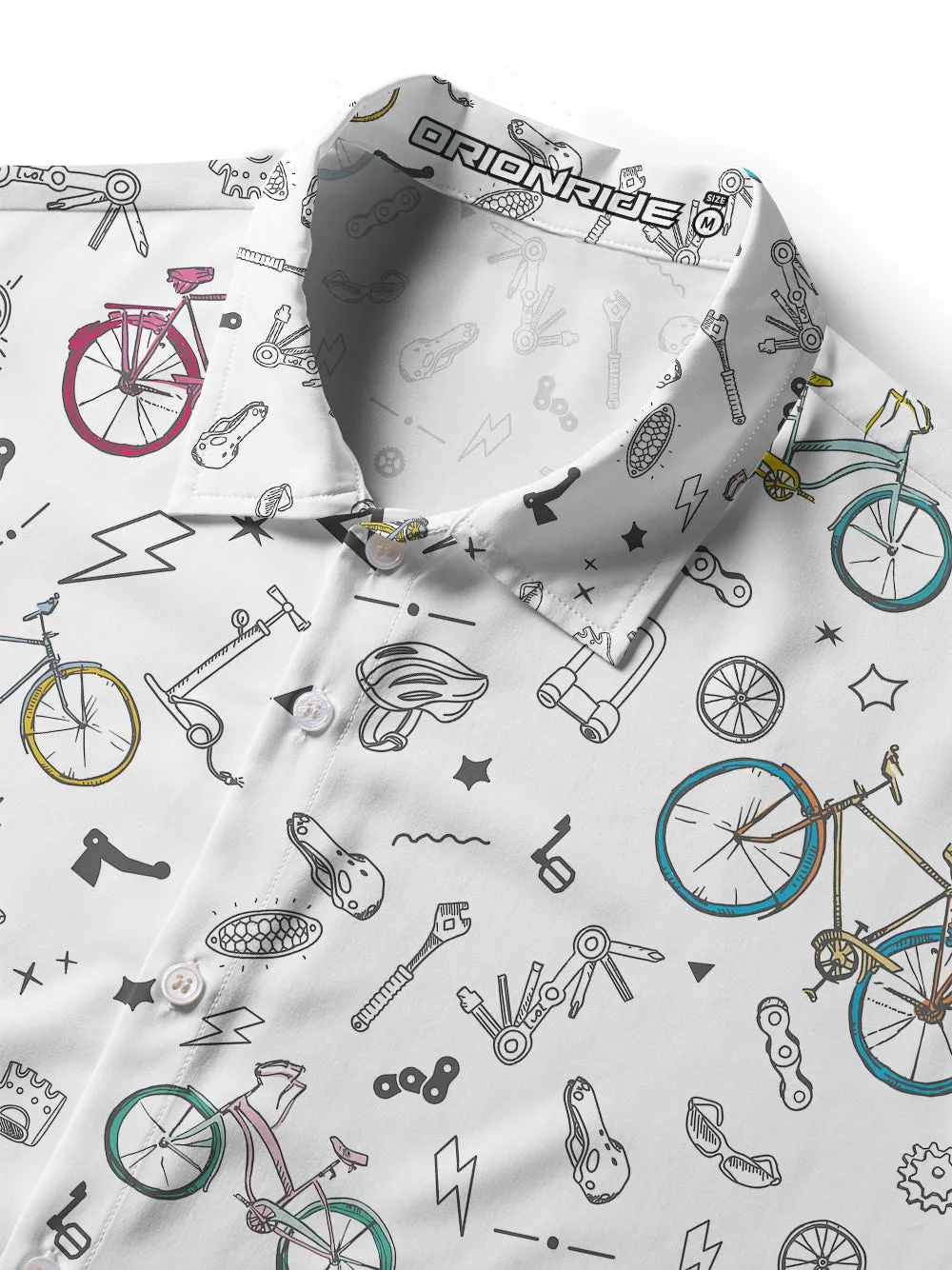 Orionride Parts World Zipper Pockets Ultra Lightweight Short Sleeves Women's Gravel Shirt sold by Orionride product image thumbnail 3