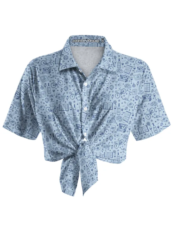 Orionride Cycling Club Zipper Pockets Ultra Lightweight Short Sleeves Women's Gravel Shirt sold by Orionride