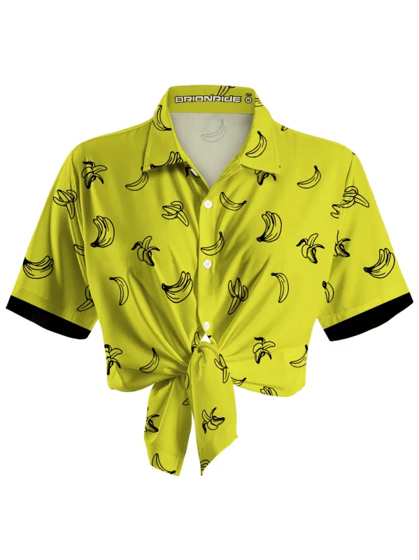 Orionride Banana Zipper Pockets Ultra Lightweight Short Sleeves Women's Gravel Shirt sold by Orionride