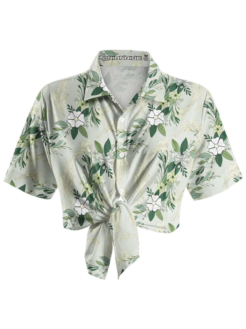 Orionride Flower Wheel Zipper Pockets Ultra Lightweight Short Sleeves Women's Gravel Shirt sold by Orionride