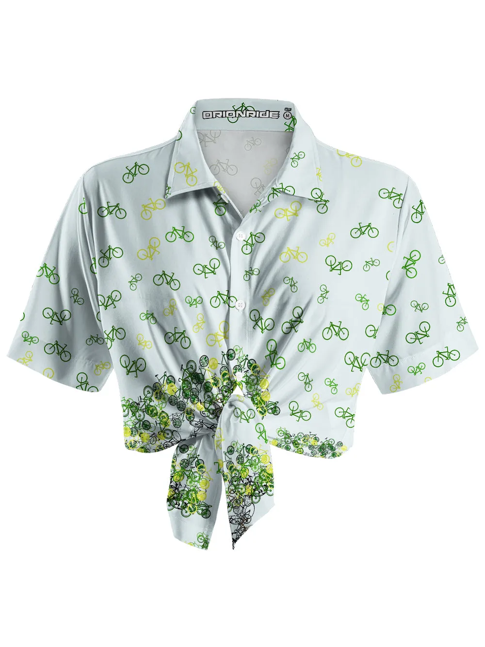 Orionride Bicycle Tree Art Zipper Pockets Ultra Lightweight Short Sleeves Women's Gravel Shirt sold by Orionride