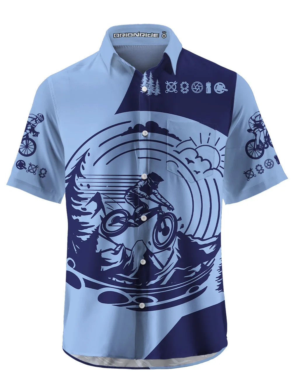 Orionride Adventurous Spirit Zipper Pockets Ultra Lightweight Short Sleeves Gravel Shirt sold by Orionride product image thumbnail 5