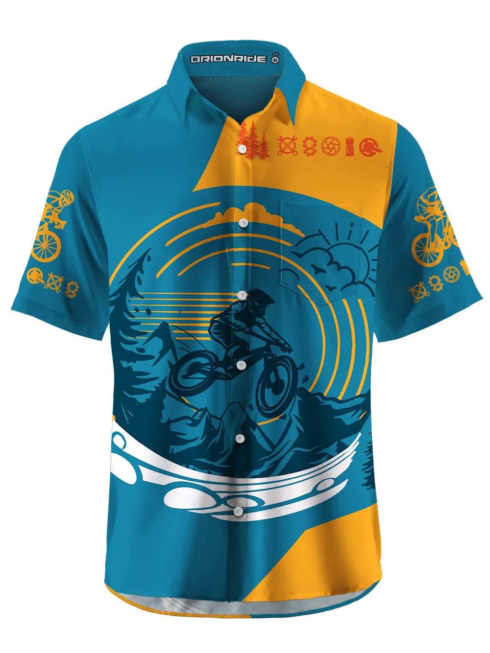 Orionride Adventurous Spirit Zipper Pockets Ultra Lightweight Short Sleeves Gravel Shirt sold by Orionride product image thumbnail 3