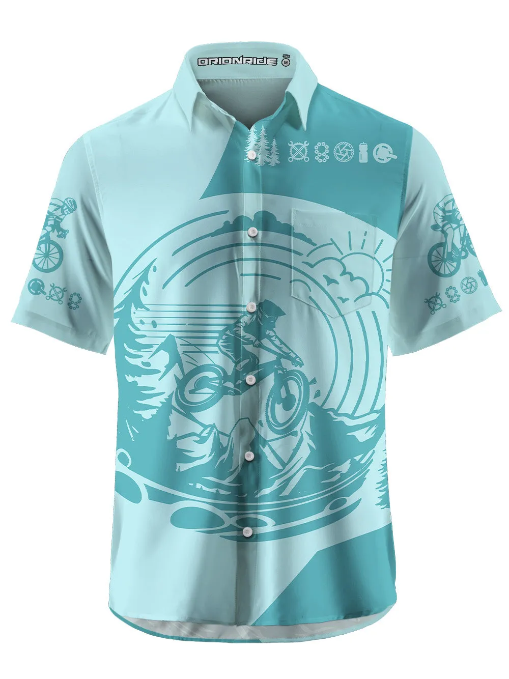 Orionride Adventurous Spirit Zipper Pockets Ultra Lightweight Short Sleeves Gravel Shirt sold by Orionride product image thumbnail 4