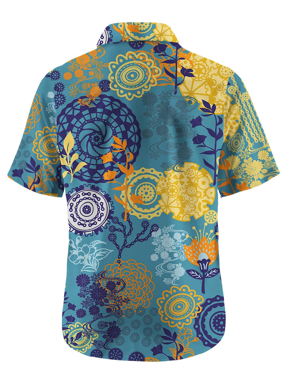 Orionride Magical Flowers Zipper Pockets Ultra Lightweight Short Sleeves Gravel Shirt sold by Orionride product image thumbnail 5