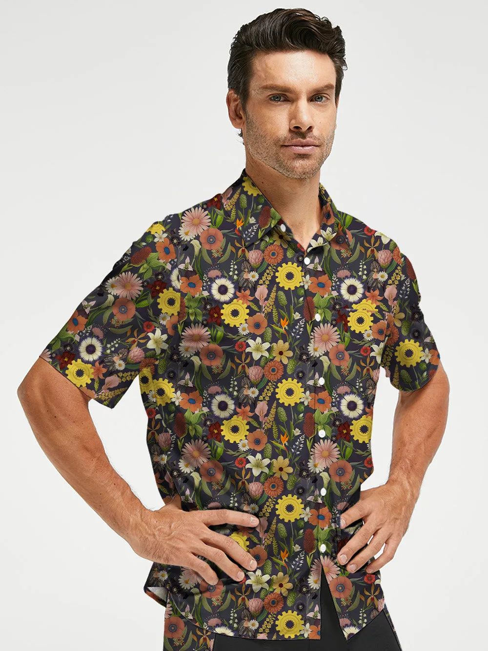 Orionride Hidden Flower Zipper Pockets Ultra Lightweight Short Sleeves Gravel Shirt sold by Orionride product image thumbnail 2