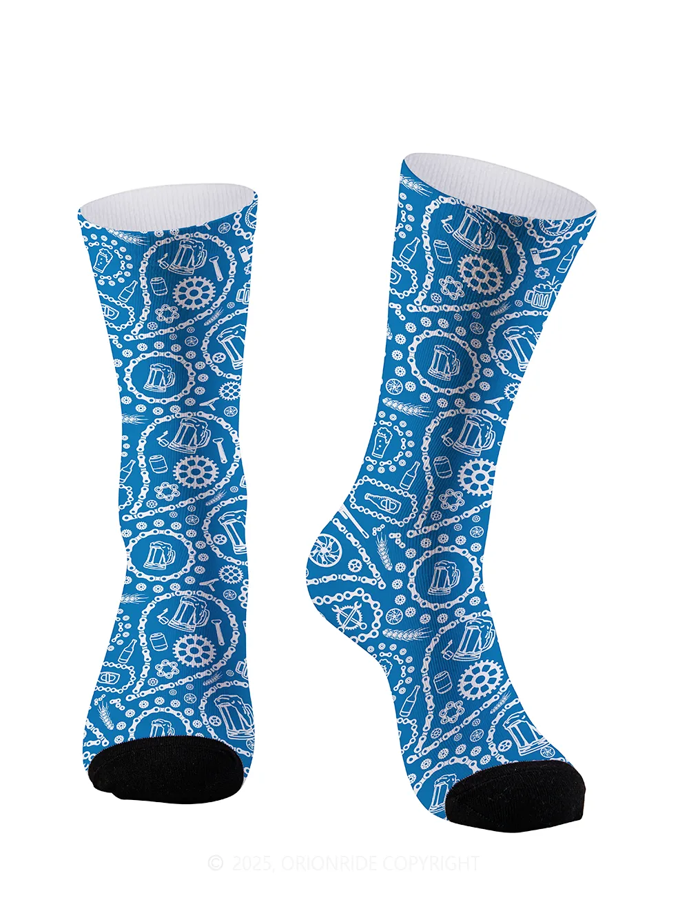 Orionride Chain And Beer Cycling Socks sold by Orionride product image thumbnail 2