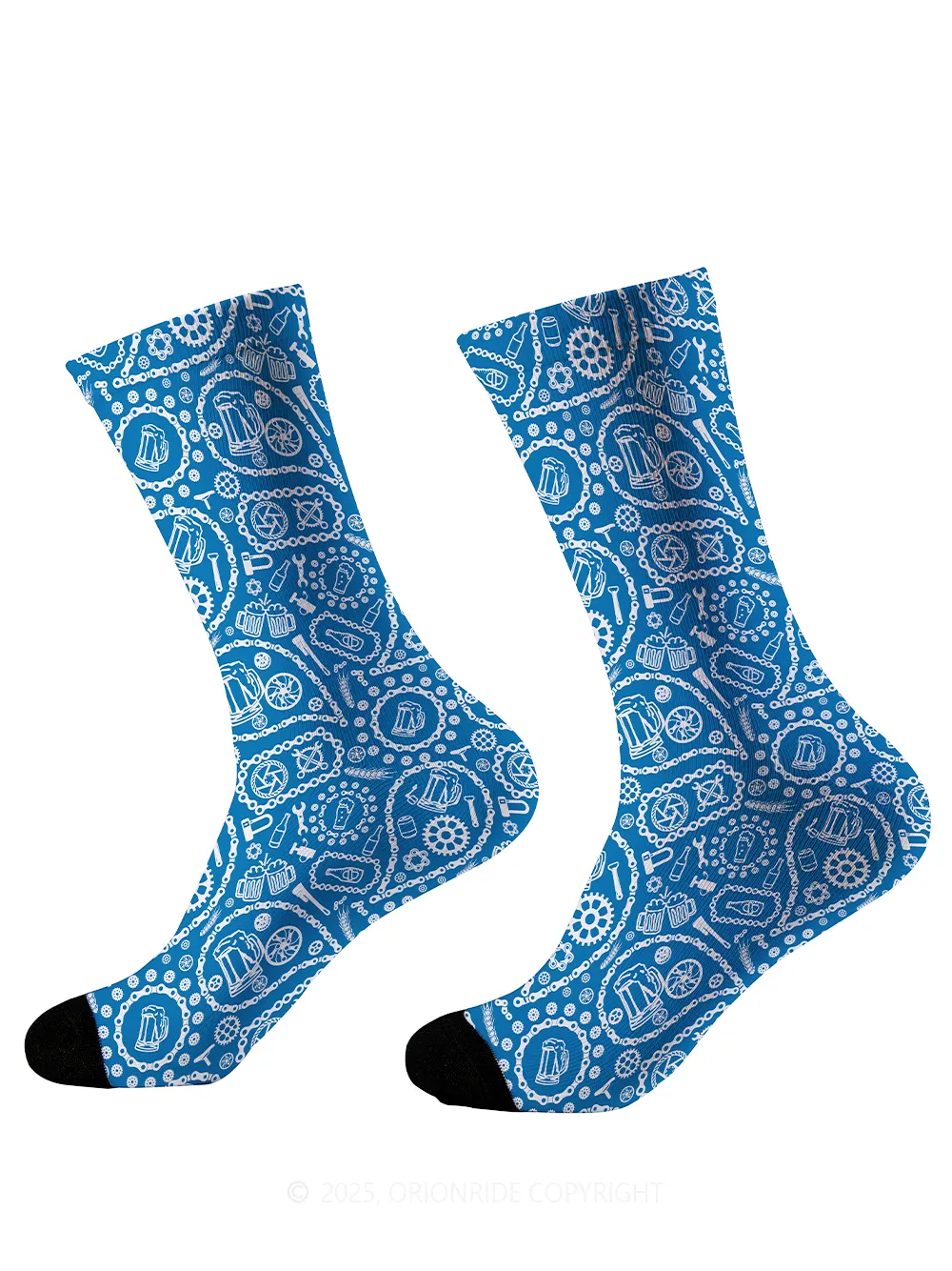 Orionride Chain And Beer Cycling Socks sold by Orionride