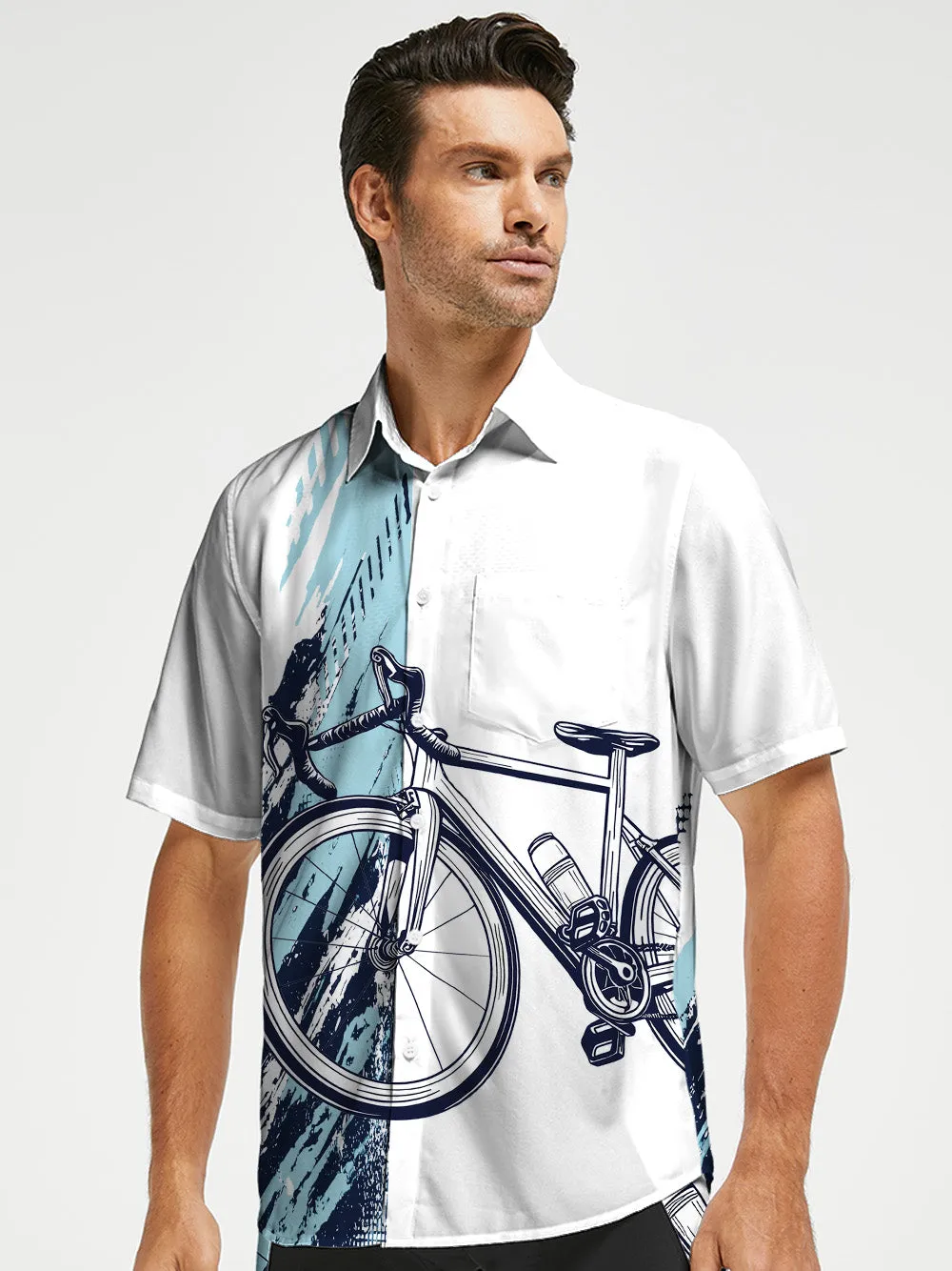 Orionride Wild Bike Zipper Pockets Ultra Lightweight Short Sleeves Gravel Shirt sold by Orionride product image thumbnail 2